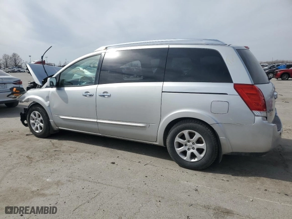 2009 Nissan Quest SL with VIN 5N1BV28U89N100405, listed as a Copart auction lot 48771665 with 0 mi miles and Salvage Title. Bid and sale history available at carsss.com. Image 2.