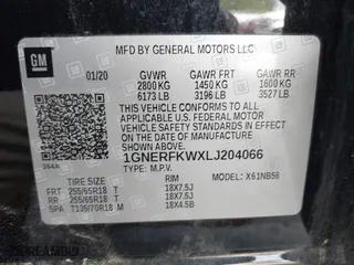 2020 Chevrolet Traverse LS with VIN 1GNERFKWXLJ204066, listed as a IAAI auction lot 41969388 with 33,454 mi miles. Bid and sale history available at carsss.com. Image 9.