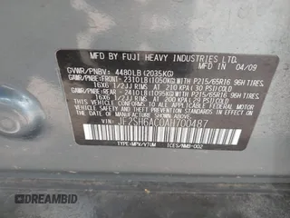 2010 Subaru Forester X с VIN JF2SH6AC0AH700487, выставлен на аукционе IAAI как лот 42374126 с пробегом 93 207 миль миль и . История ставок и продаж доступна на DreamBid. Изображение 9.
