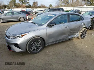 2024 Kia Forte GT-Line with VIN 3KPF54AD4RE701780, listed as a Copart auction lot 42227905 with 326 mi miles and Salvage Title. Bid and sale history available at carsss.com. Image 1.