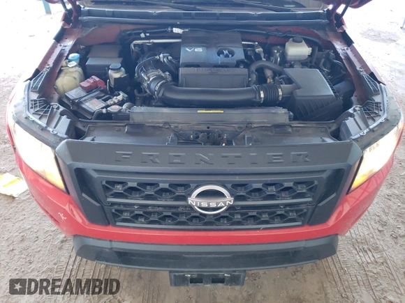 2022 Nissan Frontier S with VIN 1N6ED1EK5NN670872, listed as a Copart auction lot 71964864 with 27,733 mi miles and Salvage Title. Bid and sale history available at carsss.com. Image 11.