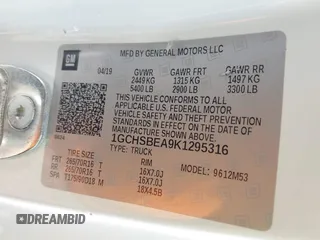 2019 Chevrolet Colorado 2WD Work Truck с VIN 1GCHSBEA9K1295316, выставлен на аукционе IAAI как лот 42519978 с пробегом 141 216 миль миль и . История ставок и продаж доступна на DreamBid. Изображение 9.