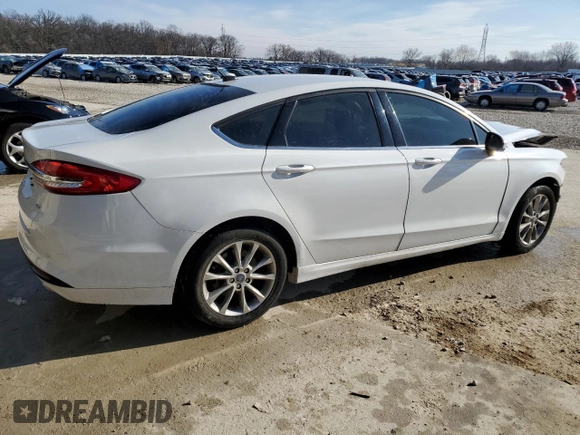 2017 Ford Fusion SE with VIN 3FA6P0H71HR355770, listed as a Copart auction lot 44199754 with 98,350 mi miles and Salvage title. Bid and sale history available at DreamBid. Image 3.