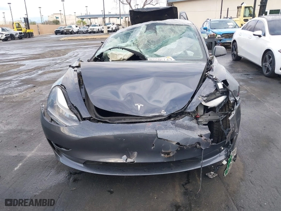 2023 Tesla Model 3 with VIN 5YJ3E1EA6PF408858, listed as a IAAI auction lot 41739383 with 1 mi miles. Bid and sale history available at carsss.com. Image 10.