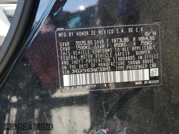 2019 Honda Fit EX with VIN 3HGGK5H83KM730843, listed as a Copart auction lot 49247825 with 94,744 mi miles and Salvage Title. Bid and sale history available at DreamBid. Image 12.