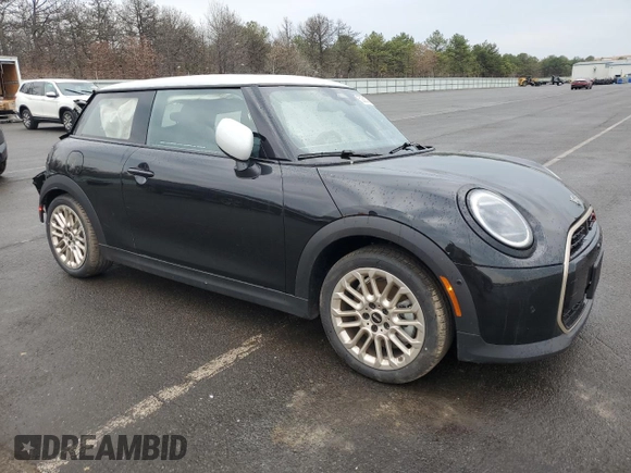 2025 MINI Hardtop Cooper S with VIN WMW23GD0XS2W26775, listed as a Copart auction lot 52383765 with 36 mi miles and Salvage Title. Bid and sale history available at DreamBid. Image 4.