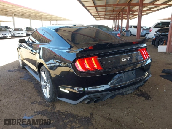 2019 Ford Mustang GT with VIN 1FA6P8CF4K5120688, listed as a IAAI auction lot 42268585 with 97,505 mi miles and . Bid and sale history available at DreamBid. Image 3.