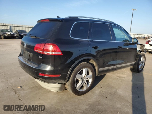 2012 Volkswagen Touareg Exec with VIN WVGEF9BP3CD008153, listed as a Copart auction lot 84255374 with Not Provided miles and Salvage Title. Bid and sale history available at DreamBid. Image 3.
