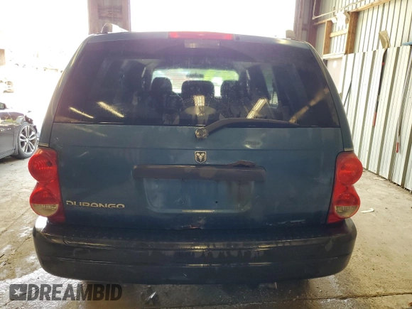 2006 Dodge Durango SXT with VIN 1D4HB38N16F159326, listed as a Copart auction lot 65558675 with 134,675 mi miles and Salvage title. Bid and sale history available at DreamBid. Image 6.
