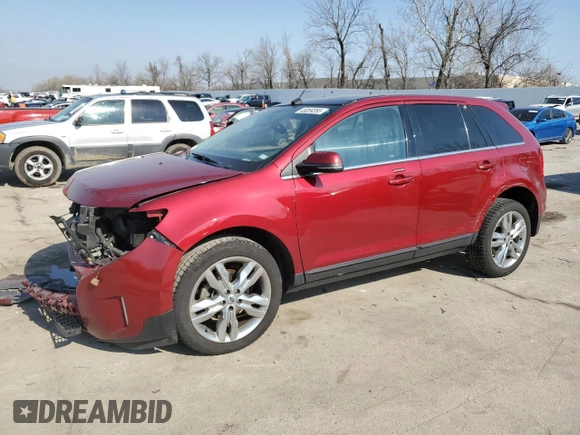 2013 Ford Edge Limited with VIN 2FMDK4KC4DBC21143, listed as a Copart auction lot 49059265 with 148,843 mi miles and Salvage Title. Bid and sale history available at carsss.com. Image 1.