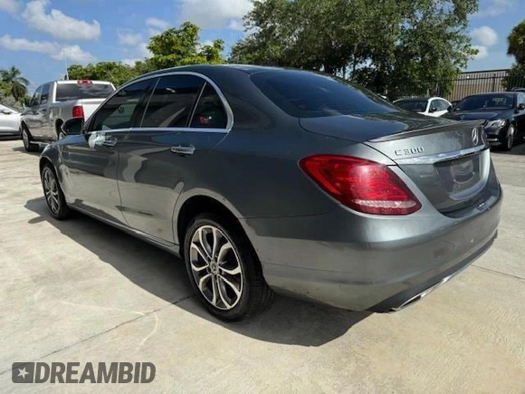 2017 Mercedes-Benz C 300 with VIN 55SWF4KB4HU214841, listed as a Copart auction lot 49930075 with 162,210 mi miles and Salvage Title. Bid and sale history available at carsss.com. Image 2.