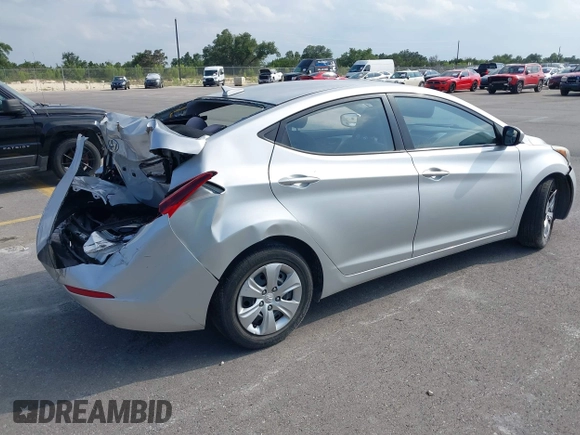 2016 Hyundai Elantra SE with VIN 5NPDH4AEXGH718910, listed as a IAAI auction lot 42336178 with 176,588 mi miles and . Bid and sale history available at DreamBid. Image 4.