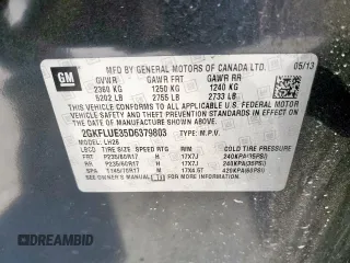 2013 GMC Terrain SLT with VIN 2GKFLUE35D6379803, listed as a Copart auction lot 50149675 with 196,265 mi miles and Clean Title. Bid and sale history available at carsss.com. Image 13.