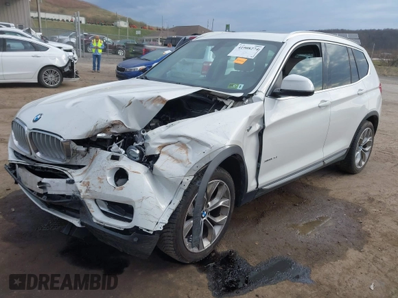2016 BMW X3 xDrive28i with VIN 5UXWX9C54G0D71241, listed as a IAAI auction lot 41908274 with 190,895 mi miles. Bid and sale history available at carsss.com. Image 19.