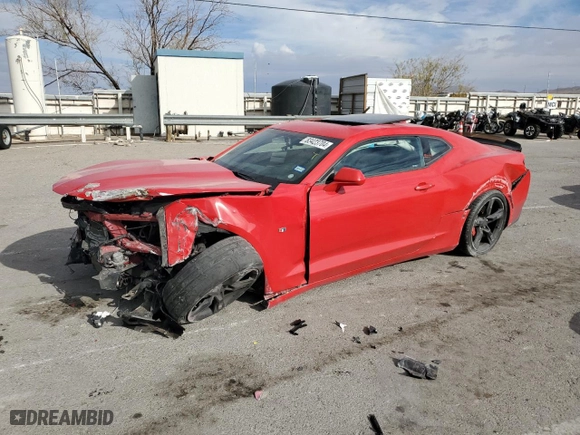2018 Chevrolet Camaro 1SS with VIN 1G1FF1R78J0141326, listed as a Copart auction lot 83423704 with 130054 miles and Salvage Title. Bid and sale history available at carsss.com. Image 1.