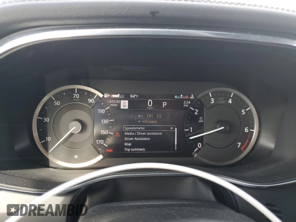 2022 Jaguar F-Pace S with VIN SADCJ2EX4NA702078, listed as a Copart auction lot 47870355 with 55,530 mi miles and Salvage title. Bid and sale history available at DreamBid. Image 9.
