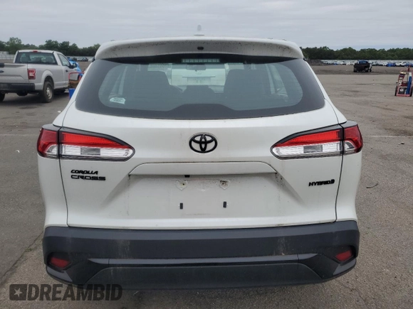 2023 Toyota Corolla Cross Hybrid S with VIN 7MUFBABG3PV010278, listed as a Copart auction lot 62003485 with 13,807 mi miles and Salvage title. Bid and sale history available at DreamBid. Image 6.