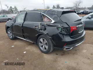2020 Acura MDX with VIN 5J8YD3H39LL017701, listed as a IAAI auction lot 41486888 with 21,687 mi miles. Bid and sale history available at carsss.com. Image 3.