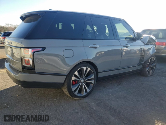 2020 Land Rover Range Rover SV Autobiography Dynamic with VIN SALGW2RE9LA598992, listed as a Copart auction lot 80763454 with 53,514 mi miles and Salvage title. Bid and sale history available at DreamBid. Image 3.