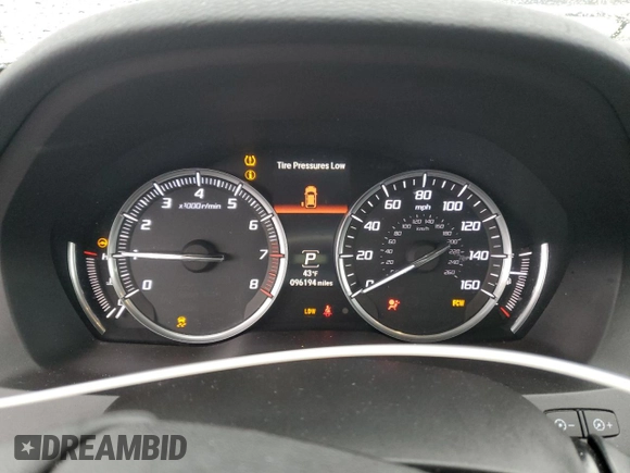 2014 Acura MDX Tech Pkg with VIN 5FRYD4H49EB045743, listed as a Copart auction lot 42409225 with 96,194 mi miles and Salvage Title. Bid and sale history available at carsss.com. Image 9.