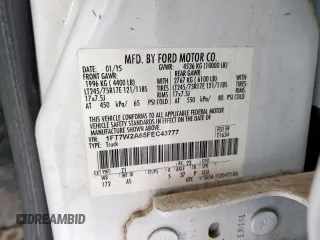 2015 Ford F-250 XL with VIN 1FT7W2A65FEC43777, listed as a Copart auction lot 59319115 with 114,640 mi miles and Clean title. Bid and sale history available at DreamBid. Image 13.