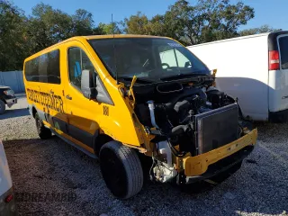 2015 Ford Transit with VIN 1FTNR2ZM7FKA87020, listed as a Copart auction lot 87937975 with Not Provided miles and Salvage Title. Bid and sale history available at DreamBid. Image 1.