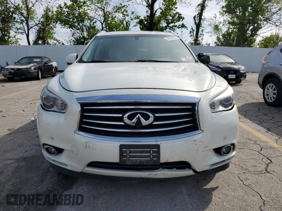 2013 Infiniti JX35 with VIN 5N1AL0MMXDC347957, listed as a Copart auction lot 54948055 with 166,353 mi miles and Clean Title. Bid and sale history available at DreamBid. Image 5.