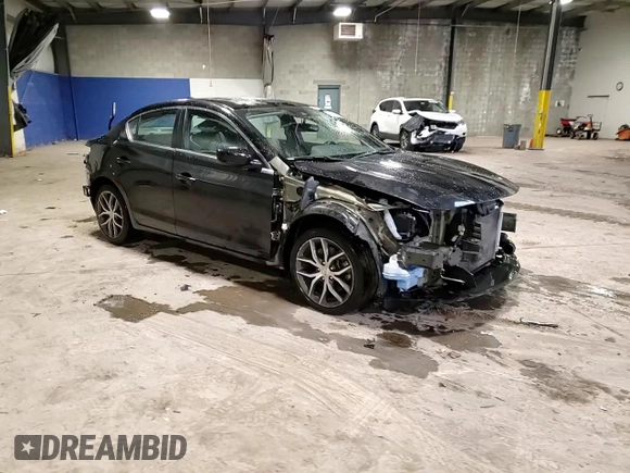 2019 Acura ILX w/Premium Pkg with VIN 19UDE2F71KA015091, listed as a Copart auction lot 46698375 with 0 mi miles and Salvage Title. Bid and sale history available at carsss.com. Image 14.
