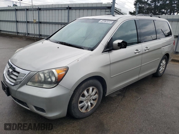 2008 Honda Odyssey EX-L z VIN 5FNRL38778B095946, wystawiony jako Copart lot #54676585 z przebiegiem 213 337 mil mil oraz Czysty tytuł • Clean title. Historia ofert i sprzedaży dostępna na DreamBid. Obrazek 1.