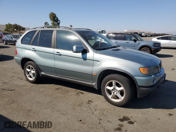 2002 BMW X5 3.0i with VIN 5UXFA53552LP50134, listed as a Copart auction lot 70958584 with 162,349 mi miles and Clean Title. Bid and sale history available at carsss.com. Image 4.