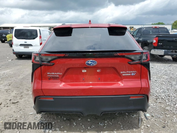 2023 Subaru Solterra Limited with VIN JTMABABA4PA002381, listed as a Copart auction lot 54891035 with 6,348 mi miles and Salvage title. Bid and sale history available at DreamBid. Image 6.