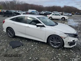 2019 Honda Civic Sedan EX with VIN JHMFC1F3XKX006440, listed as a Copart auction lot 49570025 with 75,621 mi miles and Salvage Title. Bid and sale history available at carsss.com. Image 4.