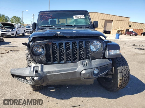 2021 Jeep Gladiator Sport S with VIN 1C6JJTAG5ML606050, listed as a Copart auction lot 45221215 with 43,529 mi miles and Salvage title. Bid and sale history available at DreamBid. Image 5.