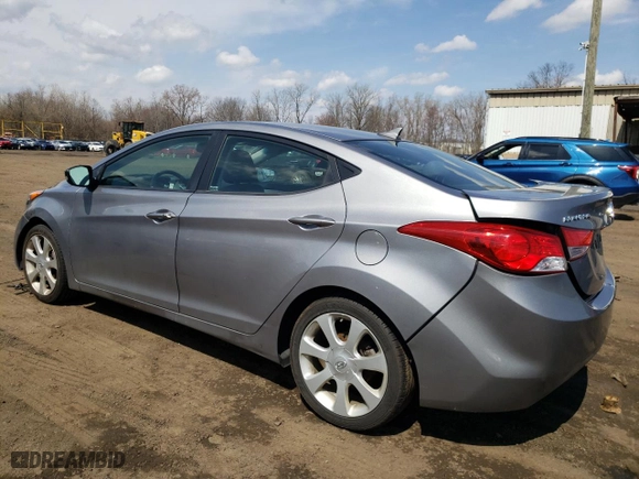 2012 Hyundai Elantra GLS with VIN KMHDH4AE7CU316094, listed as a Copart auction lot 51986305 with 89,930 mi miles and Salvage Title. Bid and sale history available at carsss.com. Image 2.