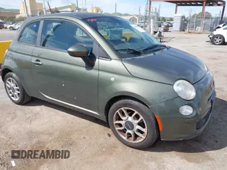 2013 FIAT 500 Pop with VIN 3C3CFFAR2DT570381, listed as a IAAI auction lot 42004788 with 132,019 mi miles. Bid and sale history available at carsss.com. Image 1.