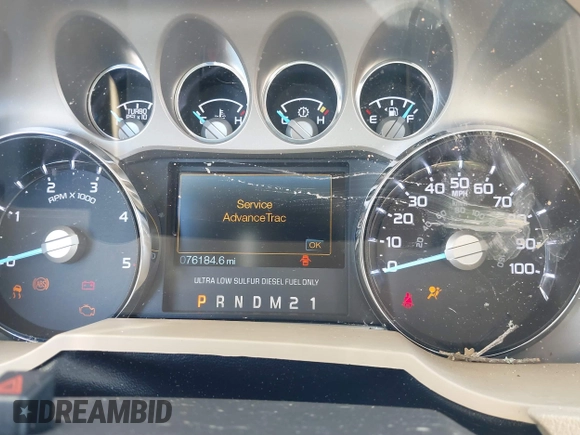 2016 Ford F-250 Lariat with VIN 1FT7W2BT5GEC82925, listed as a IAAI auction lot 41013450 with 76,184 mi miles and . Bid and sale history available at DreamBid. Image 7.