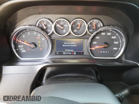 2021 Chevrolet Silverado 1500 RST with VIN 3GCUYEET4MG159681, listed as a Copart auction lot 47451705 with 107,966 mi miles and Salvage Title. Bid and sale history available at carsss.com. Image 9.
