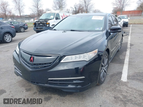 2015 Acura TLX with VIN 19UUB1F3XFA023244, listed as a IAAI auction lot 41890754 with 92,090 mi miles. Bid and sale history available at carsss.com. Image 17.