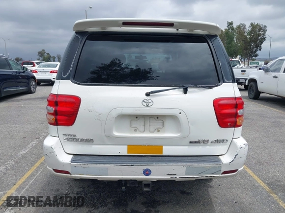 2003 Toyota Sequoia Limited with VIN 5TDBT48A83S179698, listed as a IAAI auction lot 42193701 with 361,792 mi miles and . Bid and sale history available at DreamBid. Image 16.