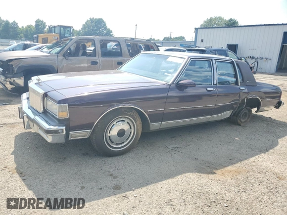 1987 Chevrolet Caprice z VIN 1G1BU51H7H9156079, wystawiony jako Copart lot #60443124 z przebiegiem 44 452 mil mil oraz Szkoda całkowita • Salvage title. Historia ofert i sprzedaży dostępna na DreamBid. Obrazek 1.