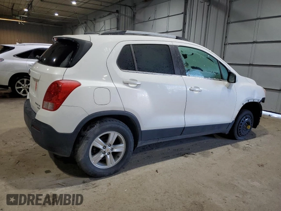 2015 Chevrolet Trax LT with VIN KL7CJRSB3FB223530, listed as a Copart auction lot 81809844 with 98,631 mi miles and Salvage Title. Bid and sale history available at DreamBid. Image 3.