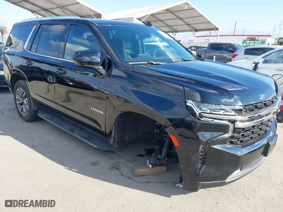2022 Chevrolet Tahoe LS with VIN 1GNSCMKD6NR346264, listed as a IAAI auction lot 41301036 with 40,742 mi miles. Bid and sale history available at carsss.com. Image 1.
