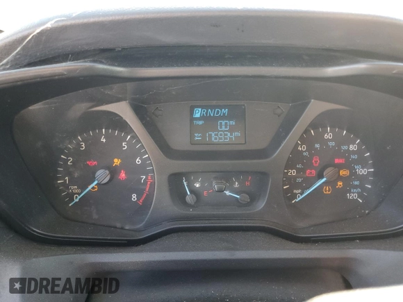 2016 Ford Transit Cargo with VIN 1FTYE1ZM8GKA38560, listed as a Copart auction lot 83872394 with 176,934 mi miles and Salvage Title. Bid and sale history available at carsss.com. Image 9.