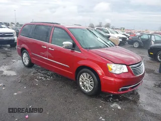 2015 Chrysler Town & Country Touring-L with VIN 2C4RC1CGXFR596830, listed as a IAAI auction lot 41672754 with 135,615 mi miles. Bid and sale history available at carsss.com. Image 1.