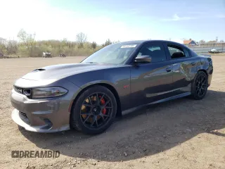2019 Dodge Charger Scat Pack with VIN 2C3CDXGJ7KH742584, listed as a Copart auction lot 54150795 with 40,693 mi miles and Salvage Title. Bid and sale history available at DreamBid. Image 1.
