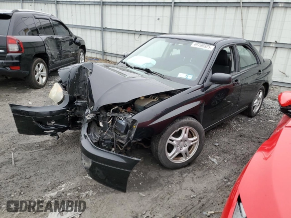 2005 Subaru Impreza Sedan (Natl) RS with VIN JF1GD67535H520036, listed as a Copart auction lot 49700825 with 0 mi miles and Salvage Title. Bid and sale history available at carsss.com. Image 1.