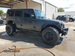 2018 Jeep Wrangler JK Unlimited Sport S with VIN 1C4BJWDG7JL814226, listed as a Copart auction lot 72442484 with 49,658 mi miles and Salvage Title. Bid and sale history available at carsss.com. Image 4.