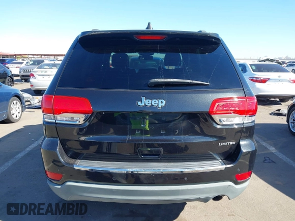2015 Jeep Grand Cherokee Limited with VIN 1C4RJEBGXFC841522, listed as a IAAI auction lot 41829611 with 123,486 mi miles. Bid and sale history available at carsss.com. Image 17.