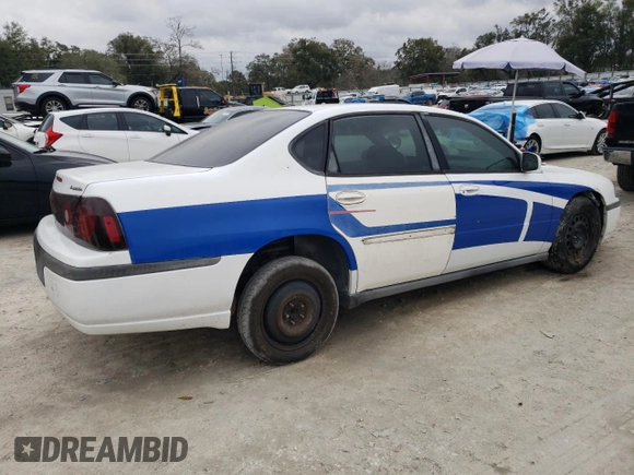 2005 Chevrolet Impala Police Police z VIN 2G1WF55K659313642, wystawiony jako Copart lot #46034475 z przebiegiem Nie podano mil oraz Szkoda całkowita • Salvage title. Historia ofert i sprzedaży dostępna na DreamBid. Obrazek 3.