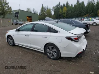 2017 Hyundai Sonata Hybrid Limited with VIN KMHE34L1XHA059244, listed as a Copart auction lot 65961053 with 124,907 mi miles. Bid and sale history available at carsss.com. Image 2.